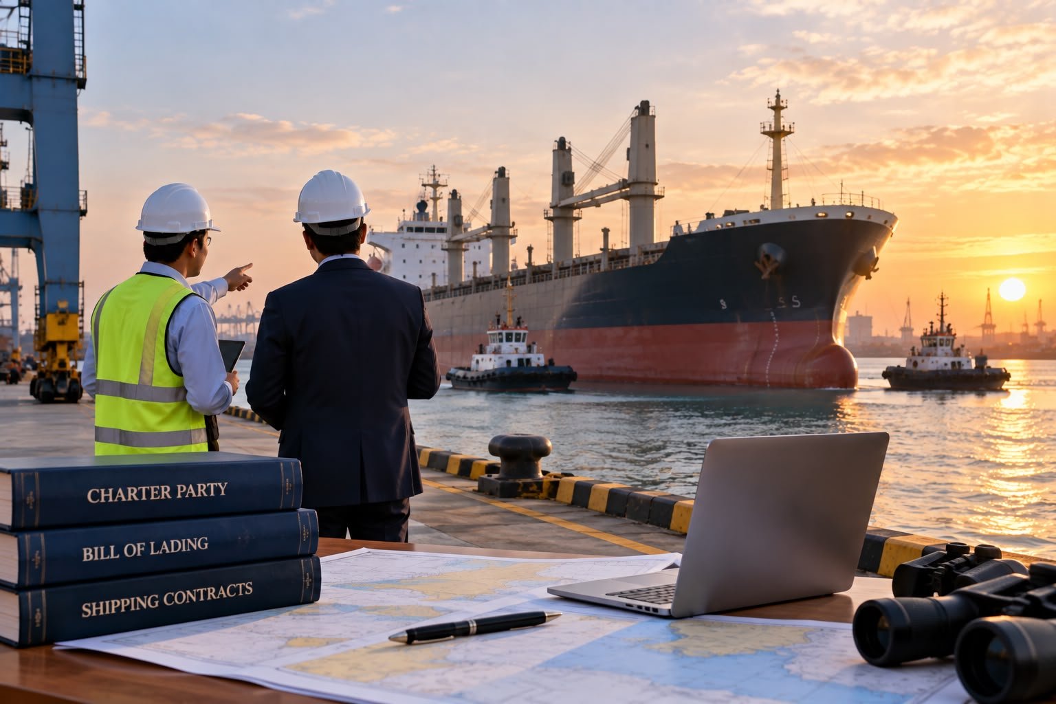 Vessel chartering and bulk shipping